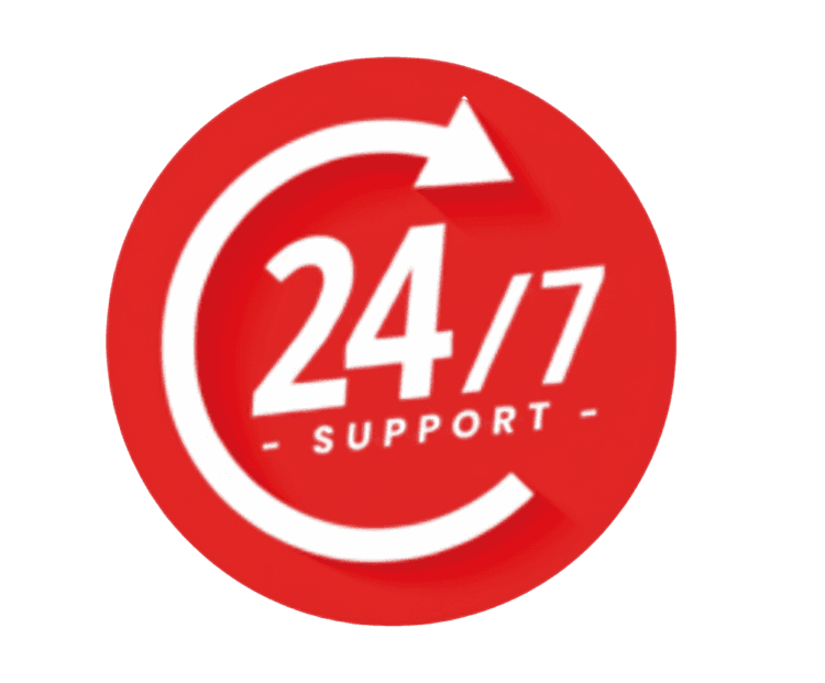 Support 24h/24 et 7j/7